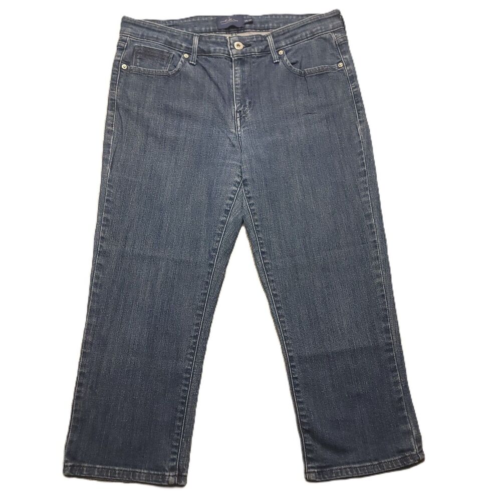 Levis Demi Curve Classic Capri Jeans Womens Size 12 Stretch Blue